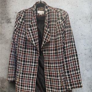 Calvin Klein plaid jacket- gently worn, size 14
